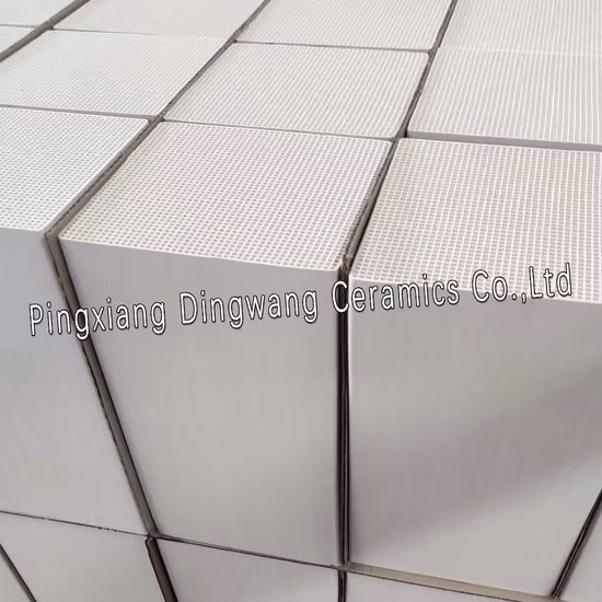 (150*150*300mm) Hochfestes wabenförmiges Keramik-Wärmespeichersubstrat